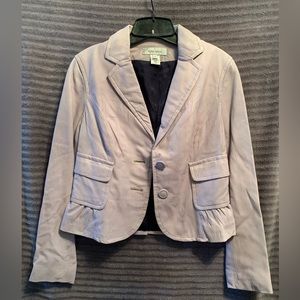 Nine West Cropped Leather Jacket (Size, Small)
